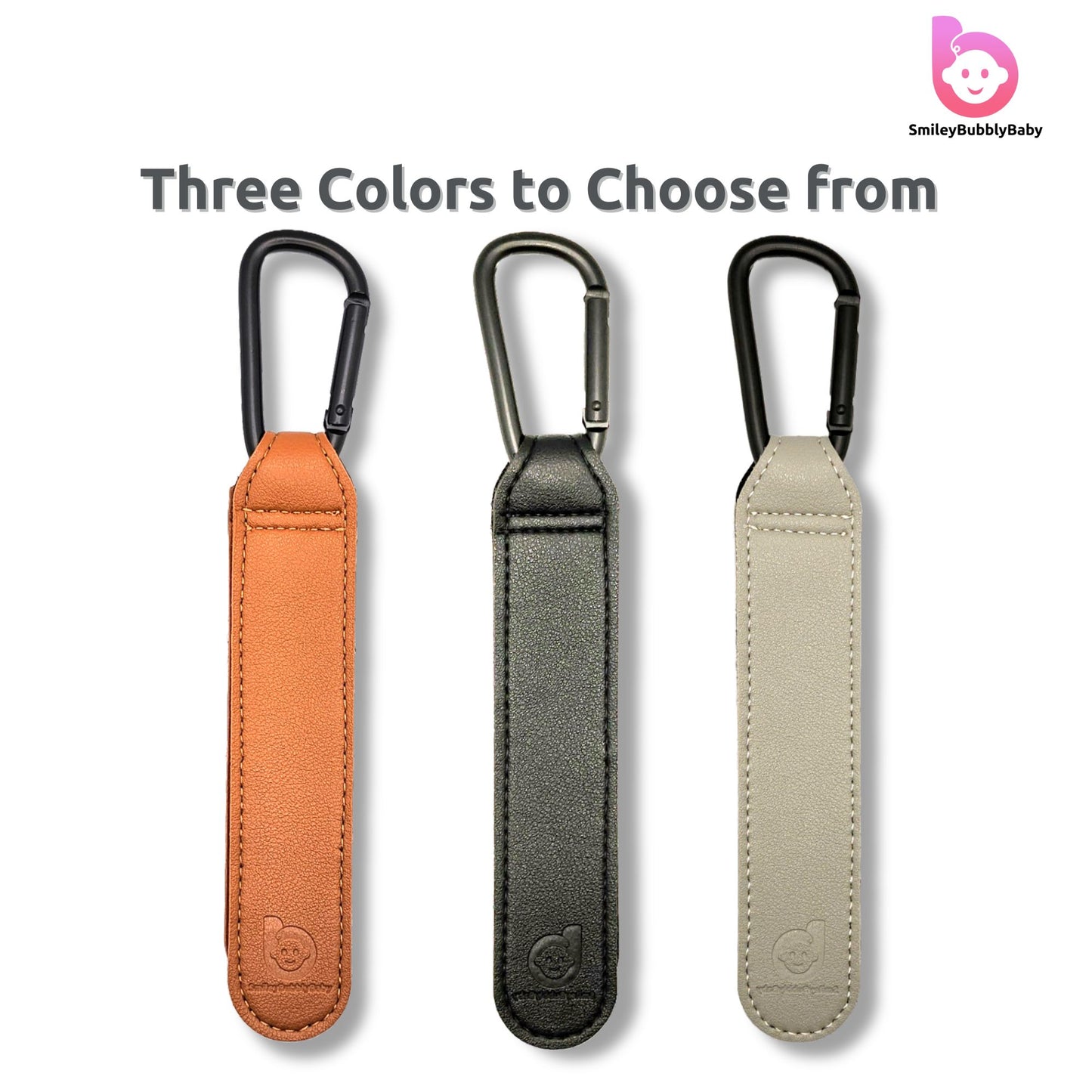 Smileybubblybaby_Vegan_Leather_Variants_Baby_Stroller_Clips