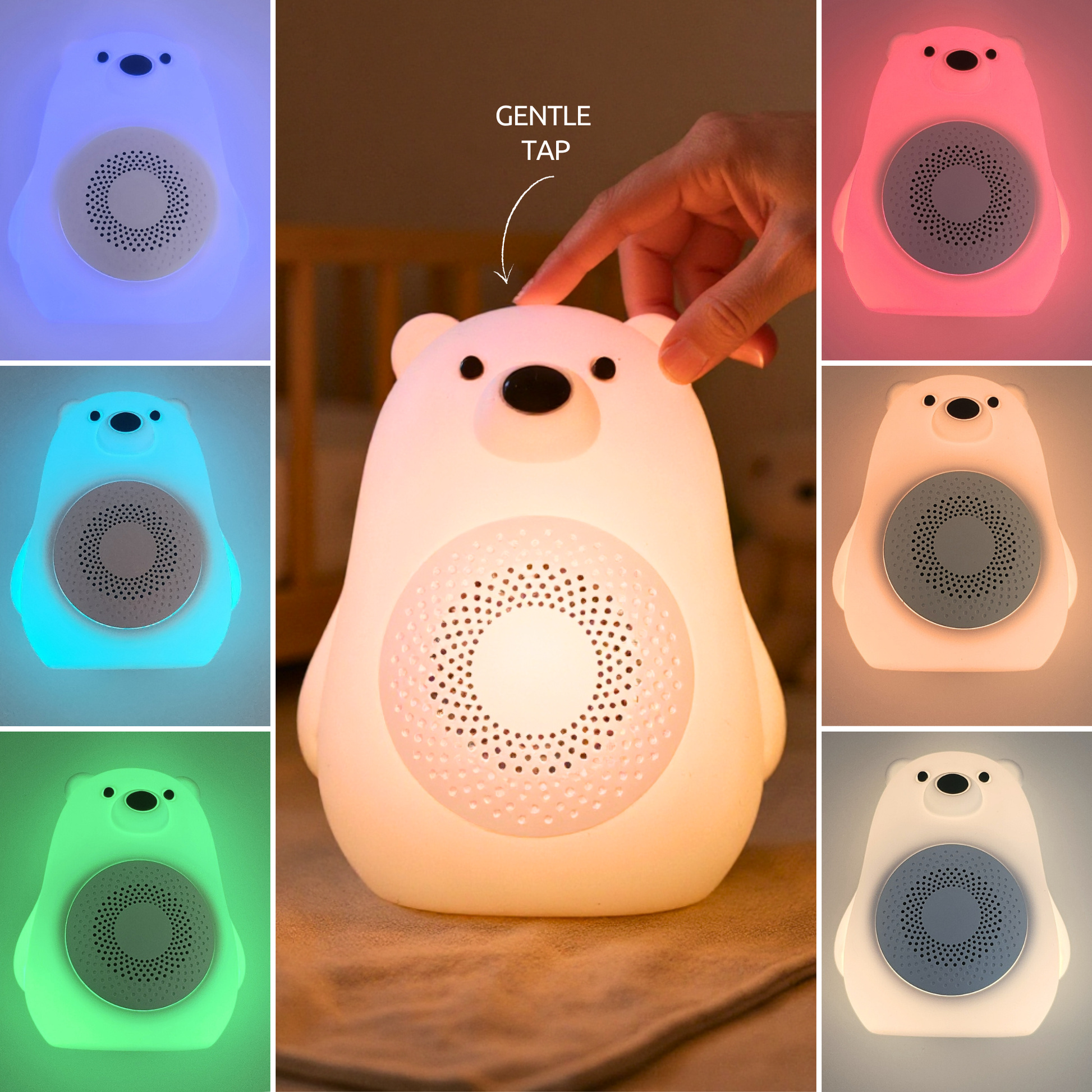 Cubbie_TheSnoozeBuddyBabySleepAid_MulticolorNightLight_WhiteNoiseMachine_NightLightColors